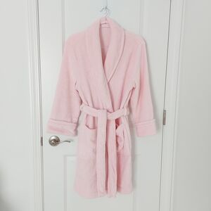Pink Cozy Warm Soft Fleece Women's Robe M